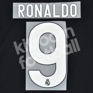 2009-10 Real Madrid Away & Third Name Set #9 Cristiano RONALDO (Repro)