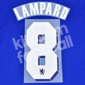 2011-12 Chelsea Home Name Number Set #8 LAMPARD Repro Champions League