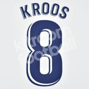 2018-19 Real Madrid Third Name Number Set #8 KROOS La Liga Repro