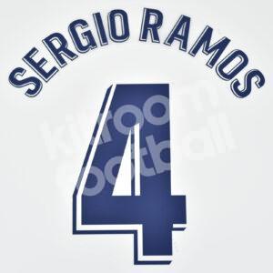 2019-20 Real Madrid Third Name Set #4 SERGIO RAMOS La Liga Repro
