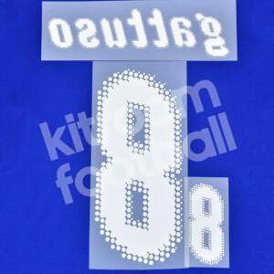 Official UEFA Euro 2008 Italy Home Name Number Set #8 GATTUSO - Image 2