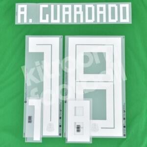 Original Player Issue World Cup 2018 Mexico Home Name Number Set #18 A. GUARDADO
