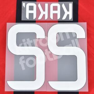 Original Player Issue 2013-14 AC Milan Home Name Number Set #22 KAKA - Image 2