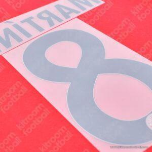 Official 2013-14 Bayern Munich Home Name Number Set #8 MARTINEZ Dekographics - Image 4