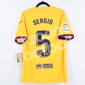 2022-23 Barcelona Senyera Authentic Match Shirt #5 SERGIO La Liga L Dri-Fit ADV - Image 1