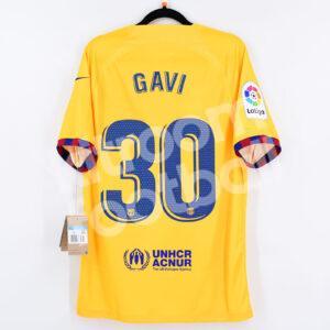 2022-23 Barcelona Senyera Shirt #30 GAVI Stadium La Liga (M) - Image 1