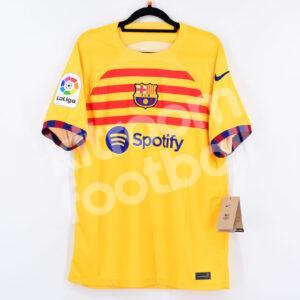 2022-23 Barcelona Senyera Shirt #30 GAVI Stadium La Liga (M) - Image 2