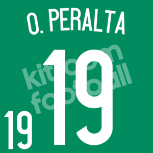 2014 World Cup Mexico Home Name Number Set #19 Oribe PERALTA Repro