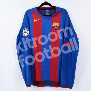 2004-05 Barcelona Home Shirt #4 Rafa MARQUEZ Player Issue Match No Worn Champions League - Image 2