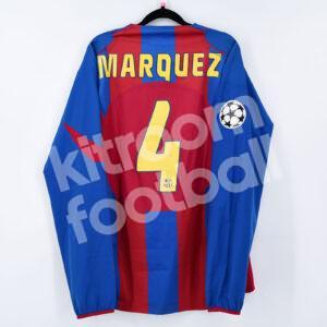 2004-05 Barcelona Home Shirt #4 Rafa MARQUEZ Player Issue Match No Worn Champions League - Image 1