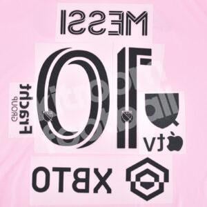 2023-24 Inter Miami Home Name Number Set #10 MESSI Repro - Image 3