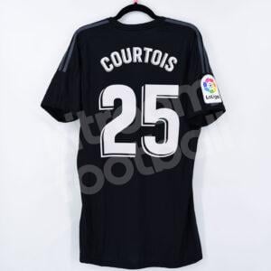 2018-19 Real Madrid Goalkeeeper Shirt Black #25 COURTOIS La Liga L - Image 1