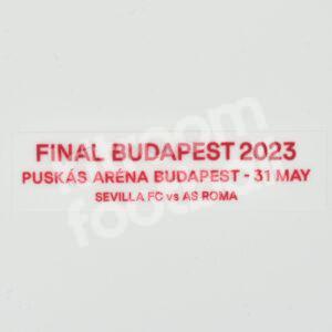Sevilla UEFA Europa League Final 2023 MDT Patch Budapest vs Roma Repro
