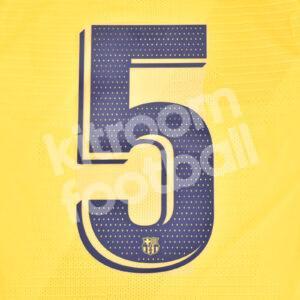 Original Player Issue 2019-21 Barcelona Away Number #5 La Liga