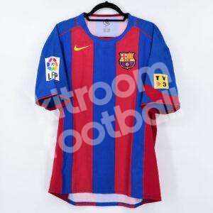 2004-05 Barcelona Home Shirt #14 GERARD Match Worn La Liga L - Image 2