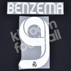 2011-12 Real Madrid Third Name Number Set #9 BENZEMA Repro