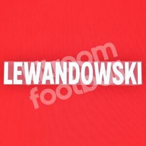 2019-21 Bayern Munich Home Name Block LEWANDOWSKI Repro