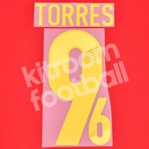 2012 UEFA Euro Spain Home Name Number Set #9 TORRES Repro