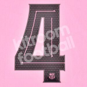 Original Player Issue 2020-21 Barcelona Third Number #4 Champions League Avery