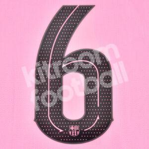 Original Player Issue 2020-21 Barcelona Third Number #6 Champions League Avery