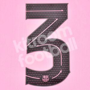 Original Player Issue 2020-21 Barcelona Third Number #3 Champions League Avery