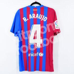 2021-22 Barcelona Home Match Shirt #4 R. ARAUJO L La Liga La Marato Dri-FIT ADV - Image 1