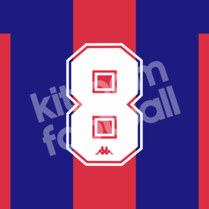 1994-95 Barcelona Number Set #8 Stoichkov Repro - Image 1