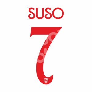 2020-23 Sevilla Europa League Home Name Set #7 SUSO Repro