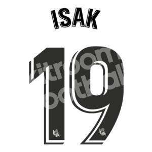 2019-20 Real Sociedad Home Name Number Set #19 ISAK Repro