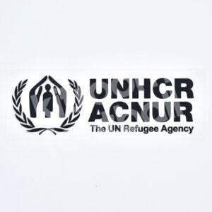 2022-23 Barcelona Sponsor Patch UNHCR ACNUR Third Black Repro