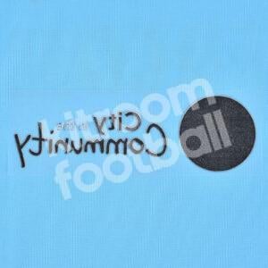 2022-23 Manchester City Sponsor Patch in the Community Repro - Image 2