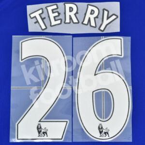 2007-13 Chelsea Home Name Number Set #26 TERRY Premier League Repro