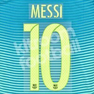 2016-17 Barcelona Third Name Number Set #10 MESSI Repro v2