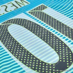2016-17 Barcelona Third Name Number Set #10 MESSI Repro v2 - Image 5