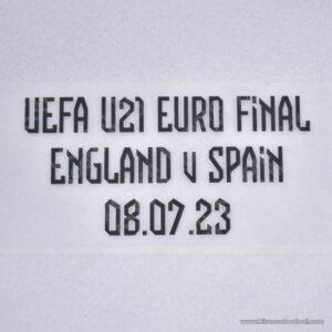 Euro 2023 Under 21 England MDT Patch Final vs Spain Repro - Image 3