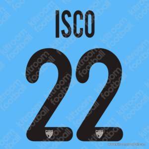 2011-12 Malaga CF Home & Away Name Set #22 isco (Repro)