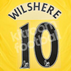 2016-17 Arsenal Third Name Number Set #10 WILSHERE Premier League Repro