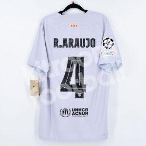 2022-23 Barcelona Third Match Authentic Shirt #4 ARAUJO UCL Dri-FIT ADV (L) - Image 1