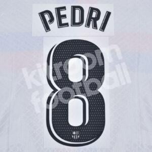 2022-23 Barcelona La Liga Third Name Number Set #8 PEDRI Repro