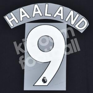 2022-23 Manchester City Away Name Number Set #9 HAALAND Pemier League Repro