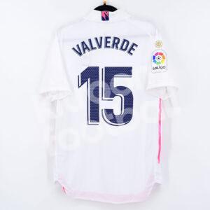 2020-21 Real Madrid Authentic Home Shirt #15 VALVERDE La Liga BNWT M - Image 1