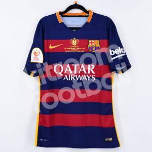 2015-16 Barcelona Authentic Match Home Shirt #10 MESSI (Excellent) M Final Copa del Rey - Image 2