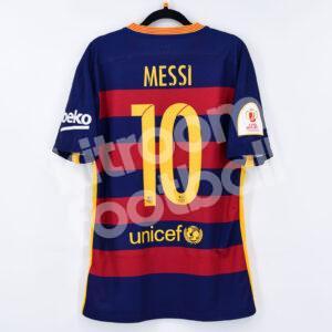 2015-16 Barcelona Authentic Match Home Shirt #10 MESSI (Excellent) M Final Copa del Rey - Image 1