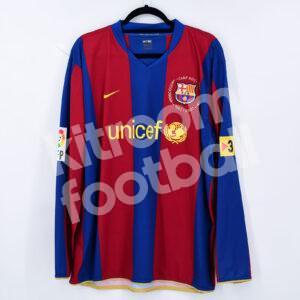 2007-08 Barcelona Home Shirt #10 RONALDINHO Match Issued Worn XL - Image 2
