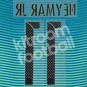 2016-17 Barcelona Third Name Number Set #11 NEYMAR JR Repro - Image 2