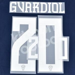 Croatia FIFA World Cup 2022 Home Name Number Set #20 GVARDIOL Repro