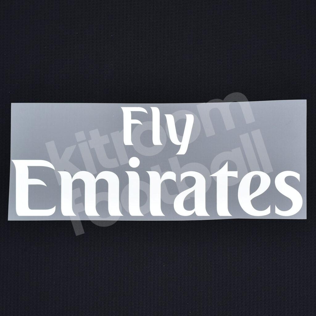 Fly Emirates Sponsor Patch White (Repro) – Kitroom Football