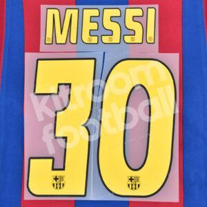 2004-06 Barcelona Home Name Number Set #30 MESSI Repro v1