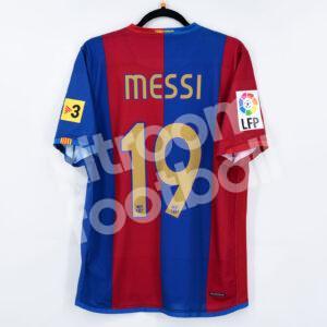2006-07 Barcelona Home Shirt #19 MESSI Nike (Very Good) M SPHERE DRY
