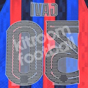 Original Player Issue 2022-23 Barcelona Home Name Number Set #30 GAVI Cup - Image 2